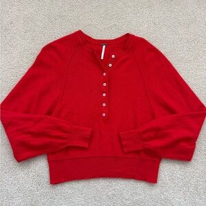 Free People Porta Cashmere Henley Sweater